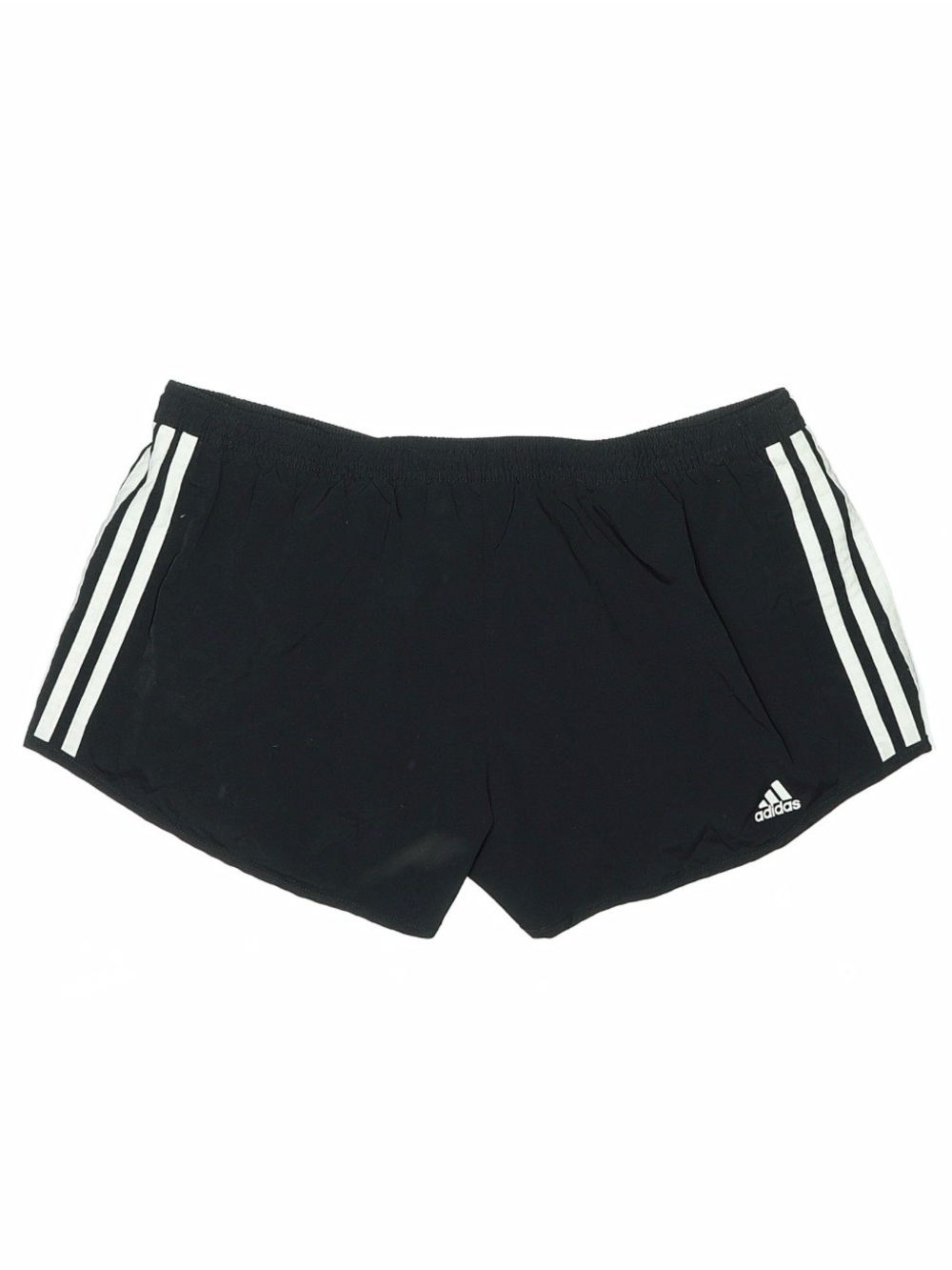 adidas Black Athletic Women's Shorts with White Triple Stripes
